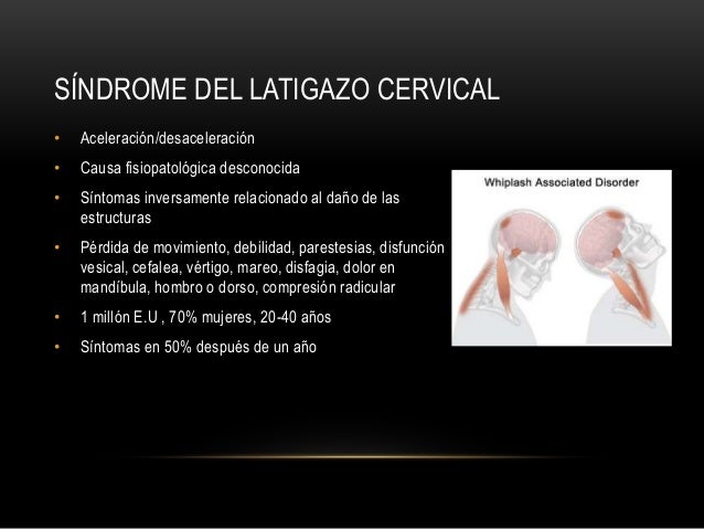 sindrome de latigazo cervical